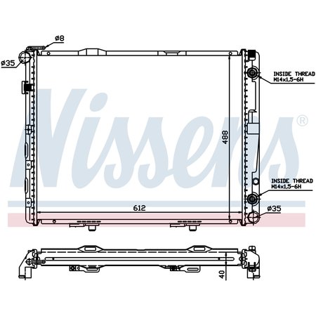 NISSEN Nissens Radiator, 62679A 62679A